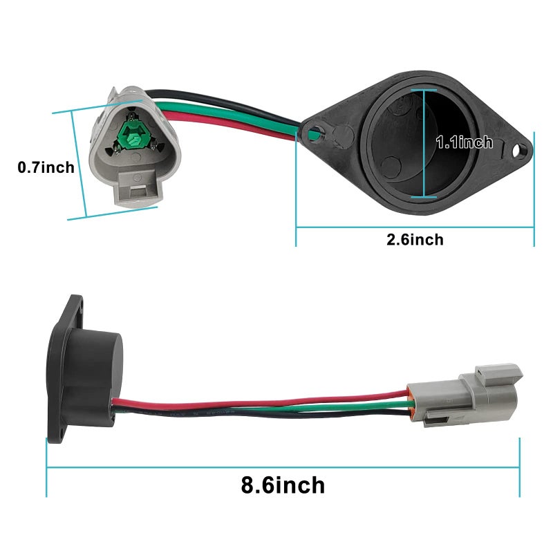 MOSNAI Club Car Speed Sensor for ADC Motor Club Car IQ DS and Precedent 1027049-01 102265601 with Magnet Golf Cart Speed Sensor - Image 3